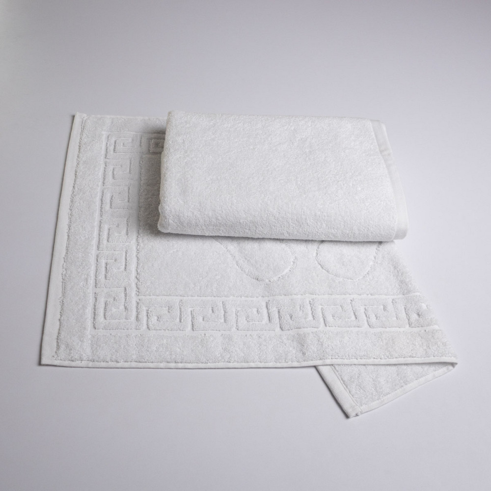 Набір готельних махрових рушників 2шт GM Textile 50х70см, 70х140см (Білий) Суми - фото 1