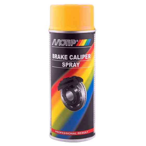 Емаль для супортів та гальмівних барабанів Motip Brake Caliper Spray жовта аерозоль 400мл Львів