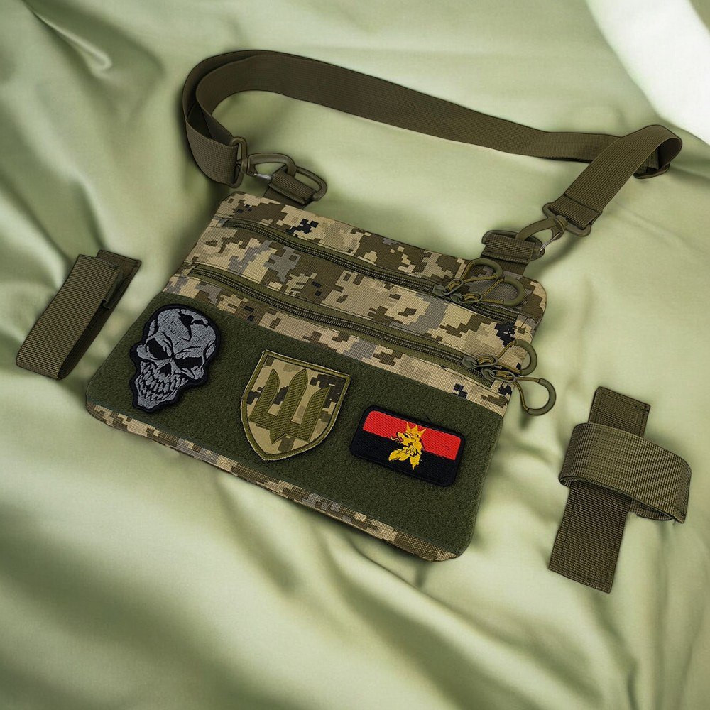 Рюкзак через плече військова барсетка, Сумка через плече військова, Чоловіча сумка кроссбоді SU-74 Львів - фото 1