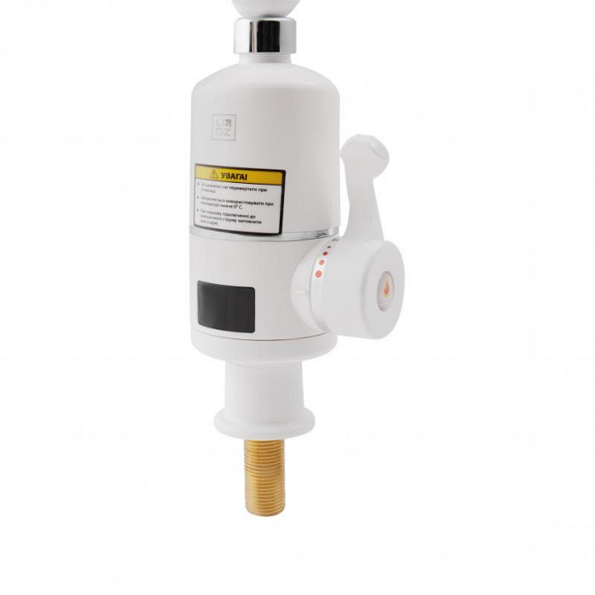 Проточний кран-водонагрівач кухонний для кухні Lidz Warm 057 LDWAR057WCR24983 White / Chrome Харків - фото 3