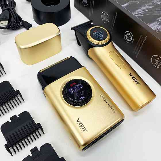 Акумуляторна машинка для стрижки волосся з насадками, Професійна акумуляторна машинка Акумулятор FE-39 Івано-Франківськ