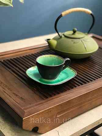 Набор чашек с блюдцем кофейный 4+4 шт Olens 