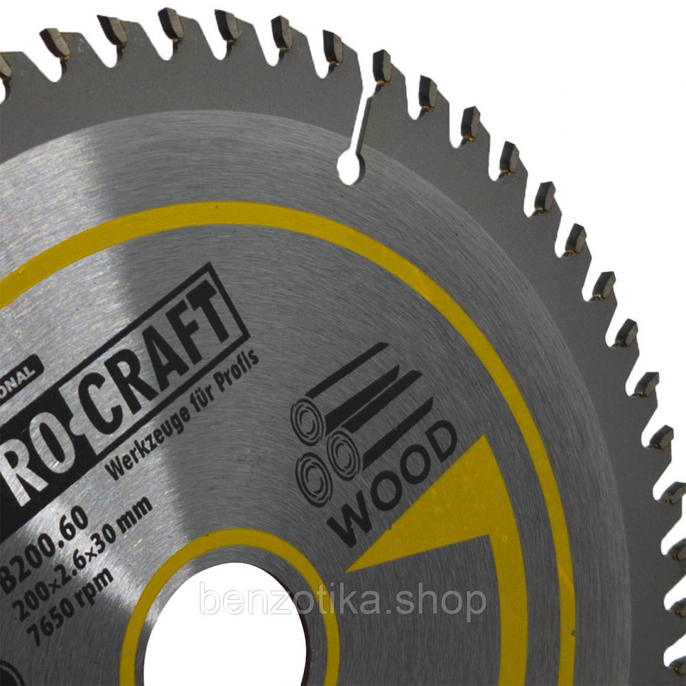 Пиляльний диск Procraft B200.60 60T (по дереву) Киев - изображение 4