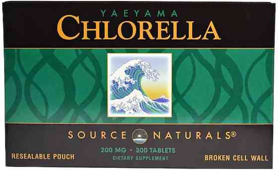 Хлорела Source Naturals Yaeyama Chlorella 200 мг 300 таблеток Київ