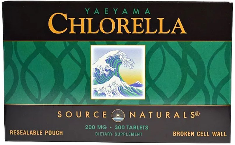 Хлорела Source Naturals Yaeyama Chlorella 200 мг 300 таблеток Київ - фото 1