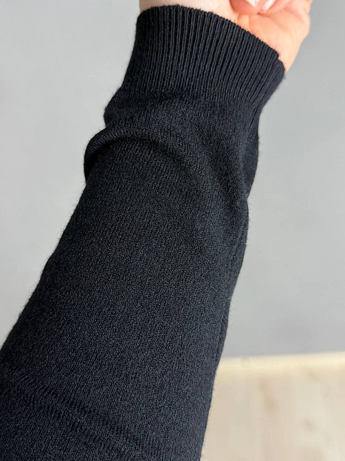 Джемпер жіночий ACCORDDREAM 9377 тонкий светр однотонний базовий, чорний, one size Київ - фото 18