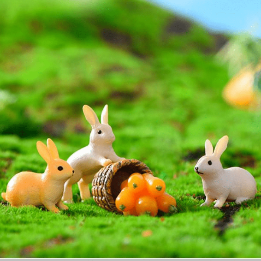 Декоративные Кролики для флорариума, моссариума, мини - сада, кашпо, микроландшафта, песочного стола Кролик сидящий рыжый Одесса - изображение 2