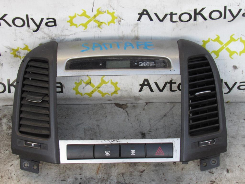 Накладка кнопок в торпеду Hyundai Santa Fe 2006-2012 Ковель - фото 1