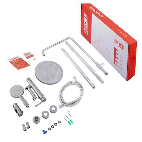 Душова колонна Koer KB-56029-01 зі смесителем та 3 функціями, хром Харків