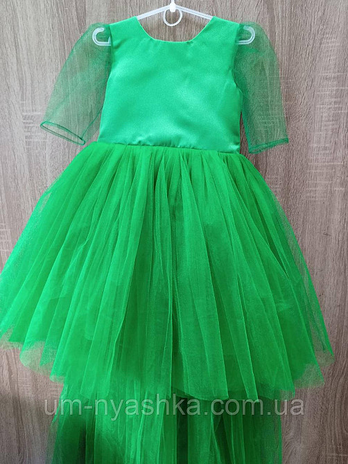 Зелене пишне плаття зі зйомним шлейфом Кривий Ріг - фото 3