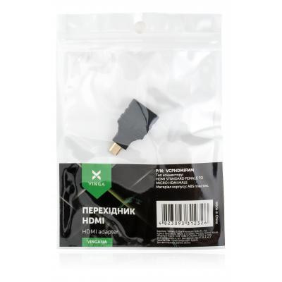 Переходник HDMI AF to HDMI D (micro) AM Vinga (VCPHDMIFMM) Винница - изображение 4