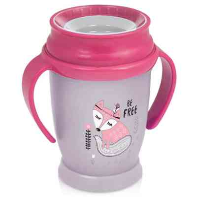 Поильник-непроливайка Lovi 360 с ручками Junior Indian Summer Girl 250 мл (1/591new) Винница