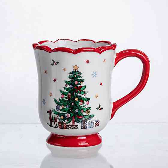 Yiwu Новорічна порцелянова чашка для чаю та кави 450 (мл) New Year CR-1-3 Коломия