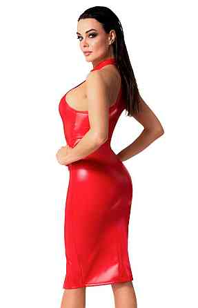 Плаття Noir Handmade F354 Red powerwetlook dress — M Sex Aura Київ