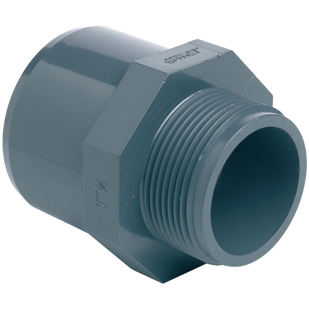 Муфта ПВХ Effast RGRAMG050G перехідна, із зовнішньою різьбою d50x63x2" Київ - фото 1