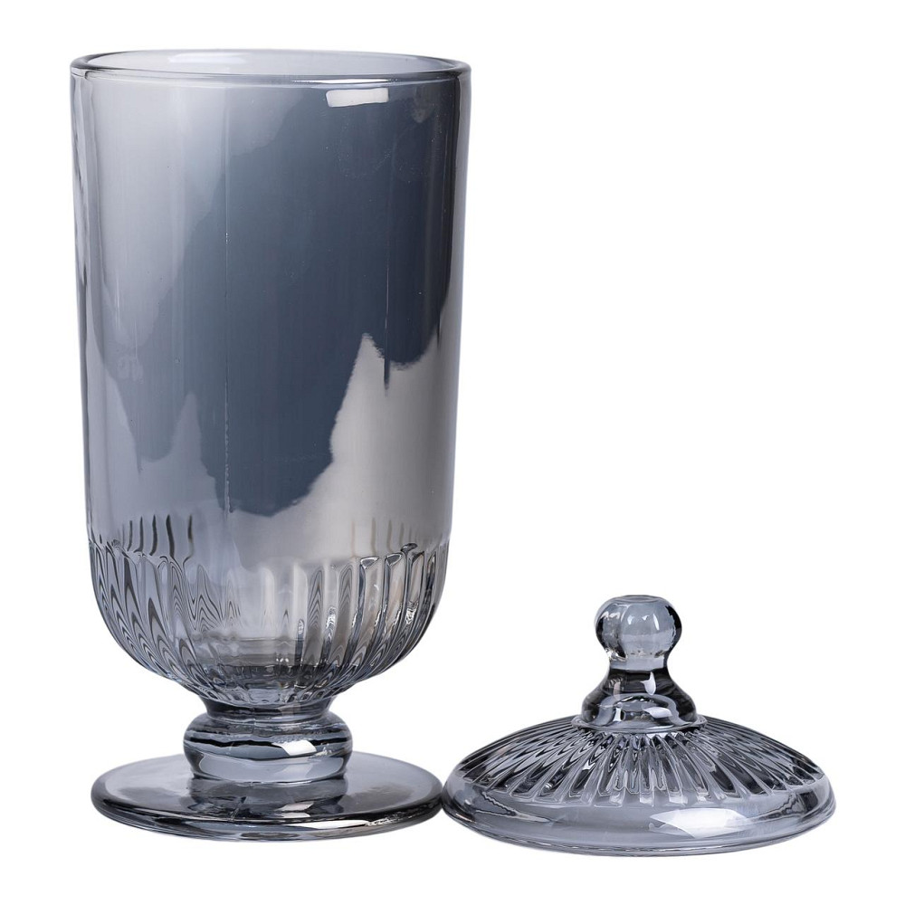 Цукерниця з кришкою скляна Ø 10 см HP-YH-18 Коломия - фото 3