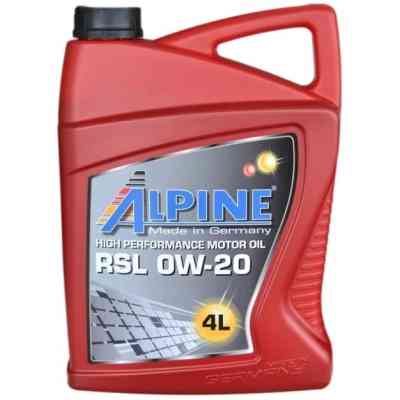 Моторное масло Alpine 0W-20 RSL 4л (0195-4) Винница