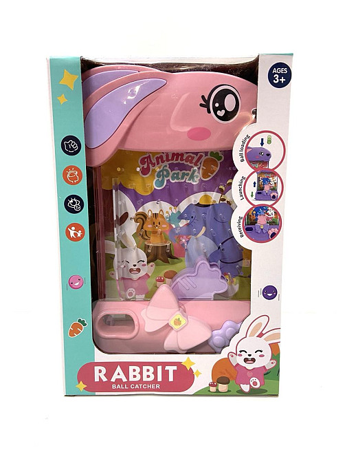 Гра-автомат Кролик у комплекті 12 кульок Рожевий (2325) Чернігів - фото 3