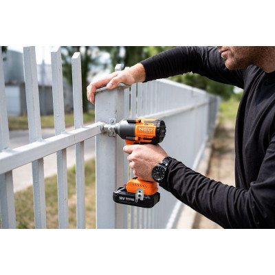 Гайковерт Neo Tools Energy+ 18V, бесщеточный, 2400об/мин, 850Нм, 1/2", 3 скорости (без АКБ и ЗУ) (04-608) Винница - изображение 7