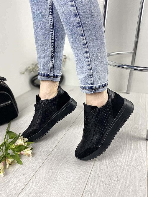 EMELI Кросівки жіночі EMELI 915/2 ST чорні (весна-осінь, шкіра натуральна) (2686) лише 39р. Коломыя - изображение 9