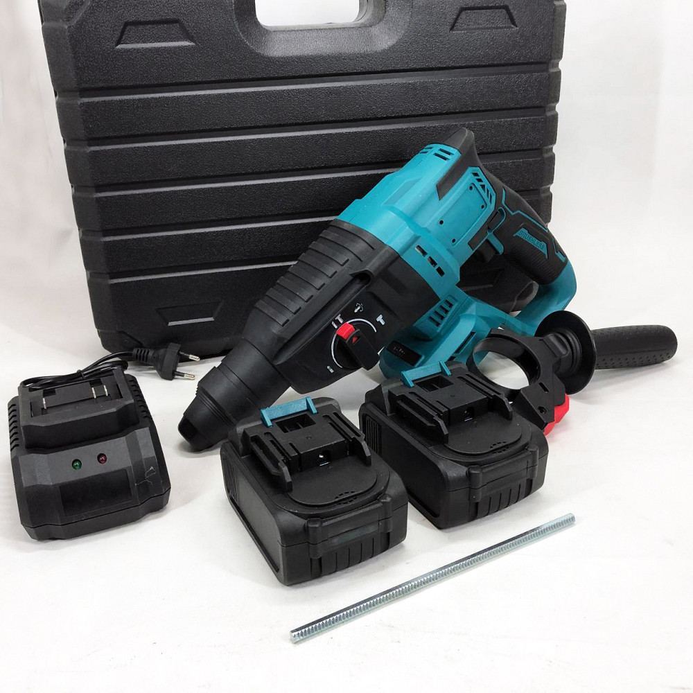 Перфоратор з функцією довбання KRAFFTEC 48V 2 акб, Перфоратор для роботи в для роботи з каменю PS-94 Львів - фото 13