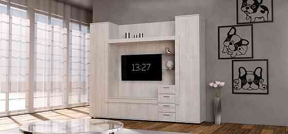 Стенка в гостиную под ТВ Exo-1, Дуб Шамоні Світлий, 2160х420х1850 Львов