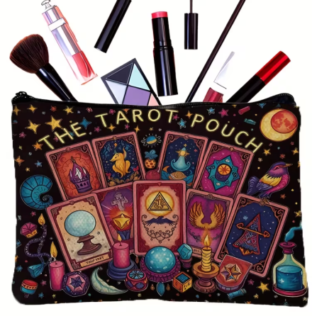 Органайзер з містичним дизайном Таро, чорна косметичка Київ