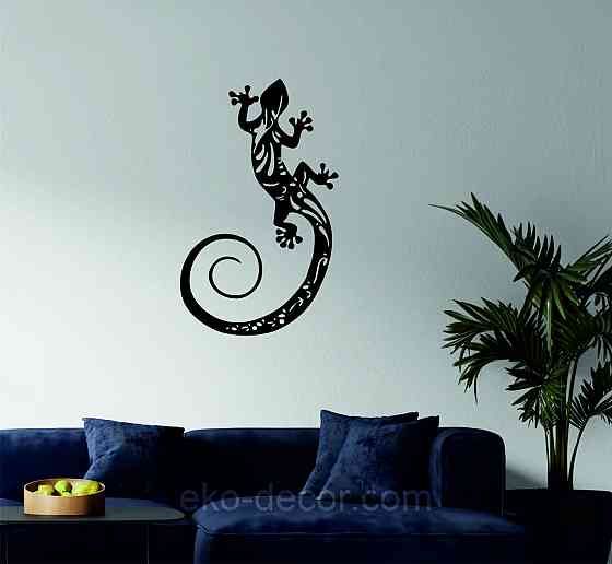 Декоративне настінне 3D Панно «Ящірка» Декор на стіну з об'ємом Київ