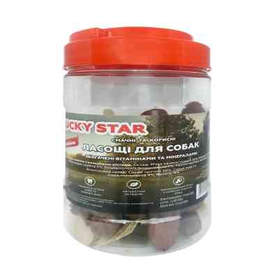 Ласощі для собак Lucky Star М'яка качина гомілка з кальцієвою кісткою в тубі ≈7 см 250 г (4820112458614) Вінниця