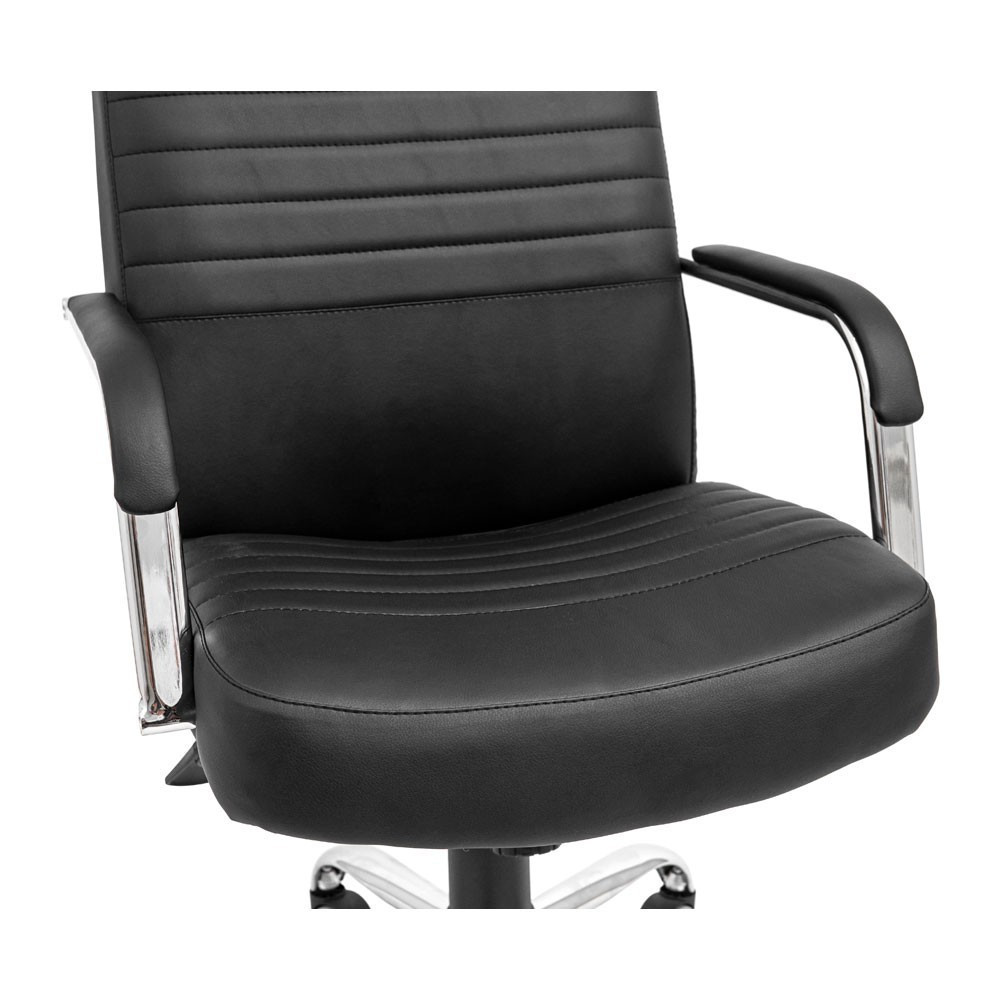 Офісне крісло керівника Richman Prius Хром M2 Anyfix Чорний Дніпро - фото 7