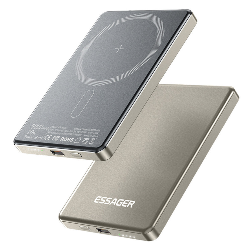 Універсальна мобільна батарея Essager Cross-Border 5000 mAh 20 W Magsafe/PD/QC3.0 Grey (EDY5K-YJ0A-Z) ( 14397 ) Харьков - изображение 6