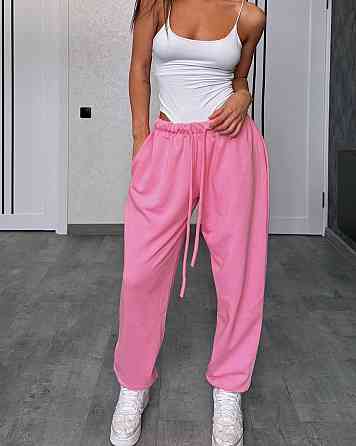 Женские повседневные оверсайз брюки-джоггеры турецкая петля диагональ Одесса