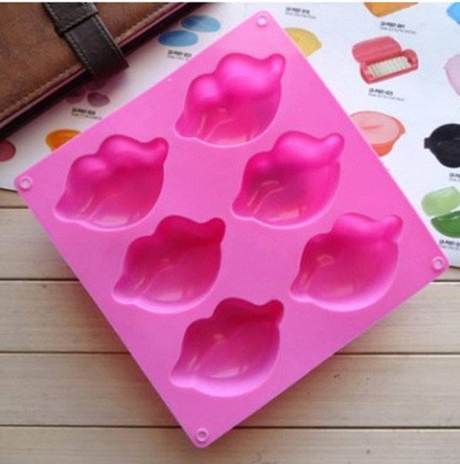Молд кондитерский Губы 205 на 195 мм розовый Киев - изображение 9
