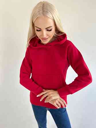 Худі вільного крою з капюшоном "Sky" оптом | Норма | Розпродаж моделі Червоний, 42-44 Київ
