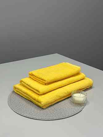 Полотенце однотонное Ideal Textile 40х70 см 400 г/м2 (56860905) Жовтий 1 шт Черновцы