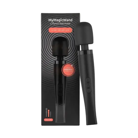 Вибромассажер MyMagicWand - Wand Massger Medium Black Львов