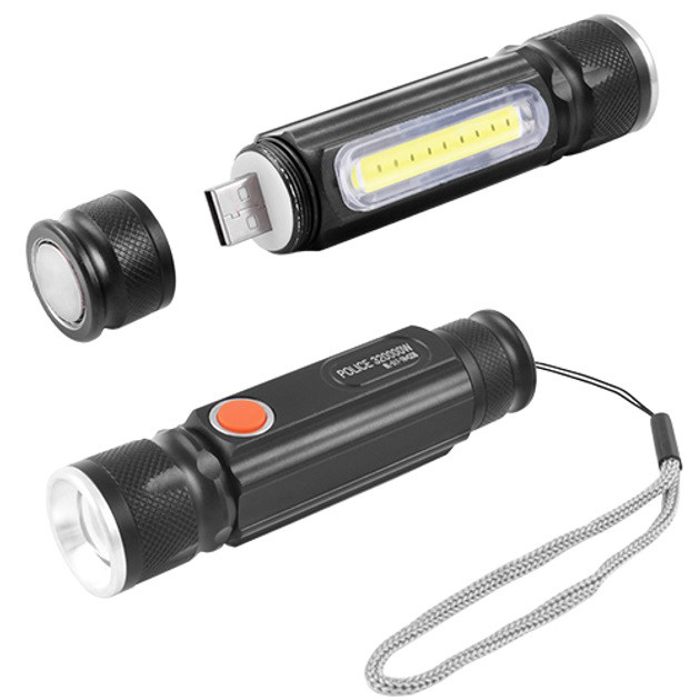 Портативный LED фонарь на батарее Police, Ручной светильник с мощным лучом, Мощный светодиодный фонарь UQ-20 Львов - изображение 8