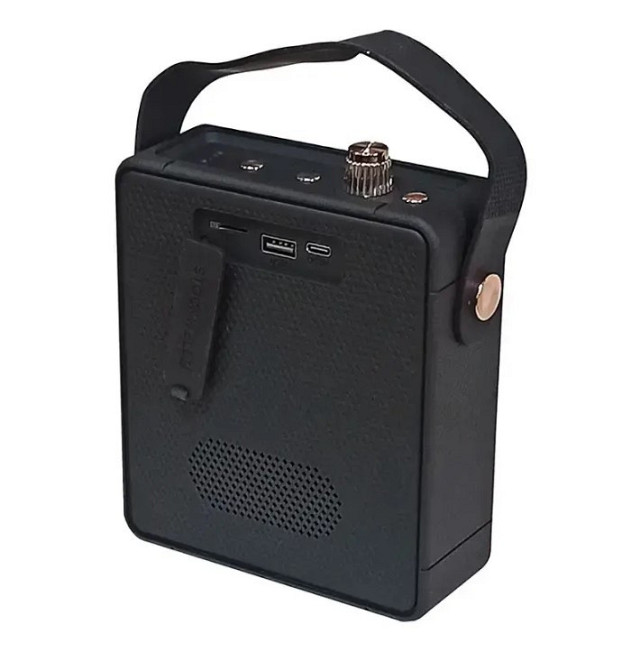 Портативна Bluetooth колонка STOCKWELL W2 9147, чорна Винница - изображение 4