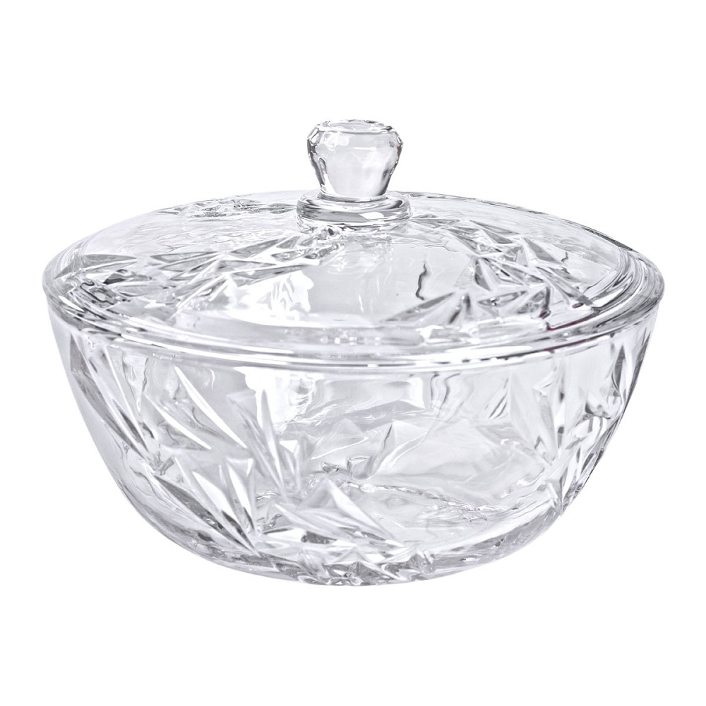Yiwu Салатниця скляна з кришкою 24 см під кришталь HP-YH-62 Киев - изображение 4