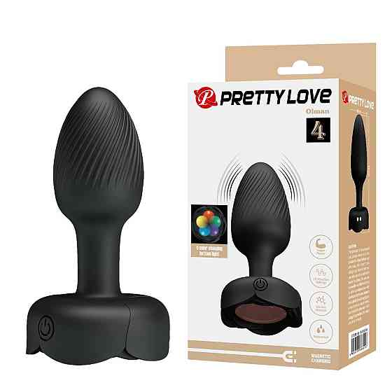 Анальная пробка с вибрацией PRETTY LOVE Olman, 10 Wibracji, Silikon Sex Aura Киев