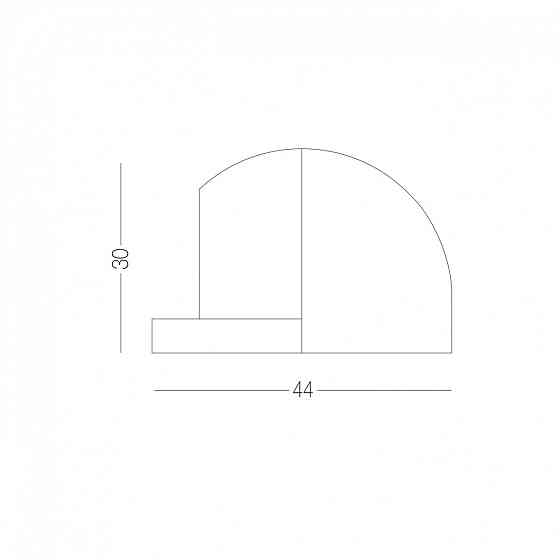 УПОР ПІДЛОГОВИЙ ДЛЯ ДВЕРЕЙ M-42L SB МАТОВА ЛАТУНЬ Київ