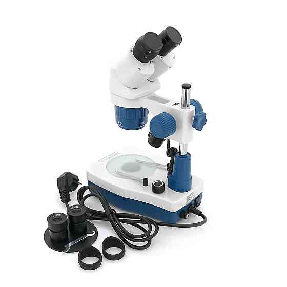 Мікроскоп бінокулярний BAKKU BA-007, Збільшення 20Х-40Х з підсвіткою, Внутр. БП 220В (340 * 285 * 150) 2,7 кг Київ