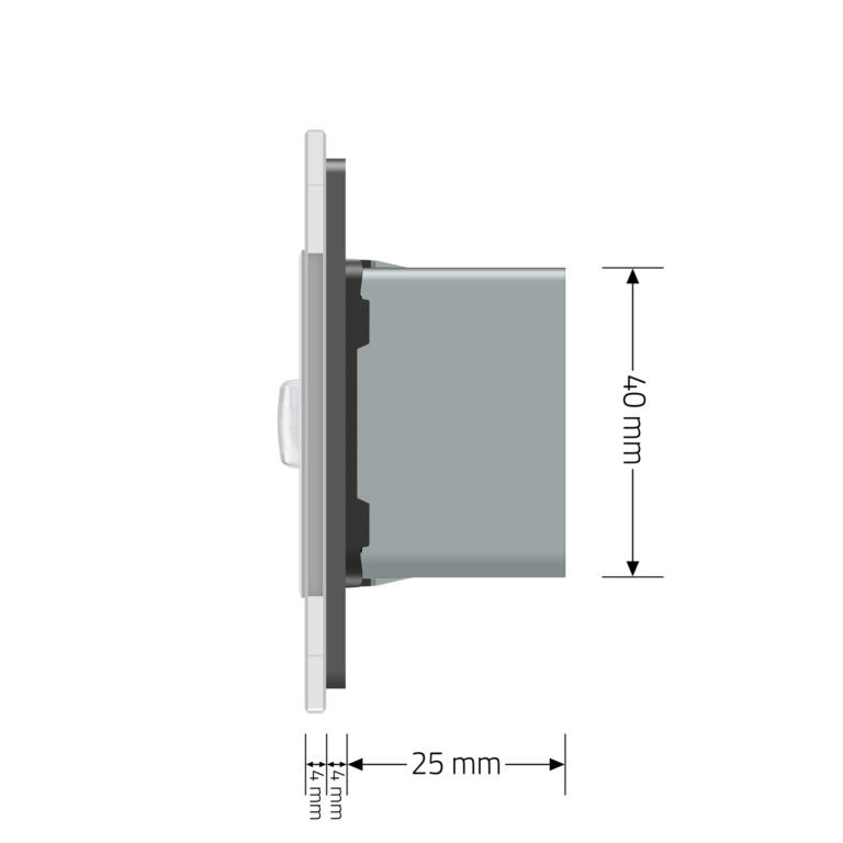 Датчик присутності та руху з автоматичним та ручним керуванням Livolo сірий скло (VL-C7FCU-2IP) Коломыя - изображение 8