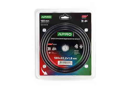 Диск алмазный по металлу 180х1.8х22.2мм APRO PRO Ровно