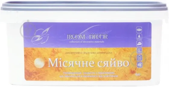 Декоративна штукатурка Ircom Decor Місячне сяйво золото 4 кг Киев