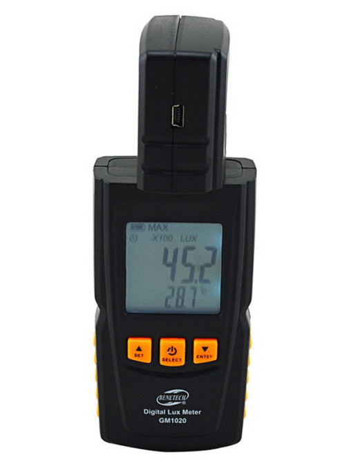 Вимірювач освітленості люксметр + термометр, USB 200000 Lux BENETECH GM1020 Чернігів - фото 4