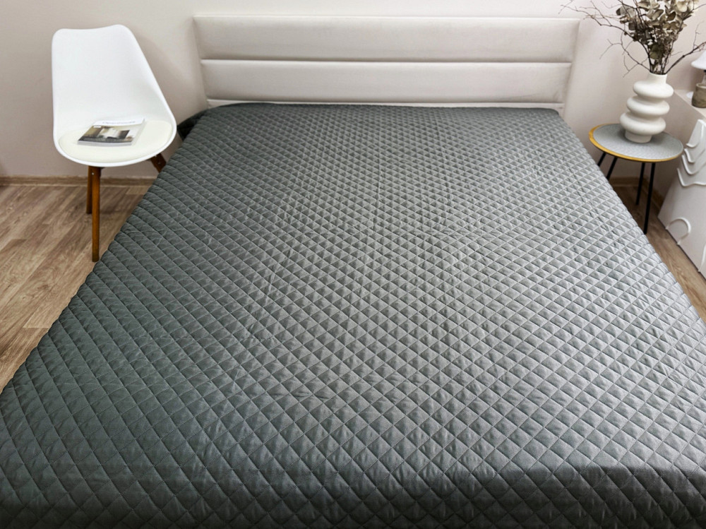 Ecotton Покривало Ecotton 200х220 см антиалергенне з полісатину сірого кольору Nid Grey Киев - изображение 6