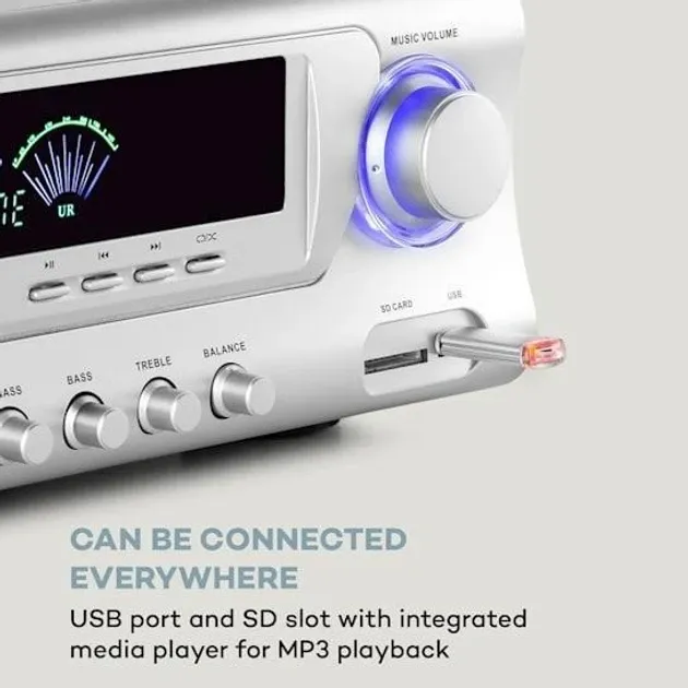 Цифровой HiFi стереоусилитель Auna AMP 3800 BT 5.0 Bluetooth из Германии Днепр - изображение 5