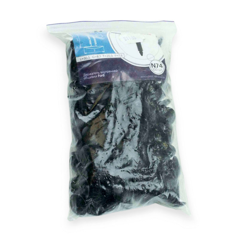 Кліпса внутр. обш. Ford (відп 7.6, шл20, дл30.5) (100шт) №74 Мукачево - фото 1