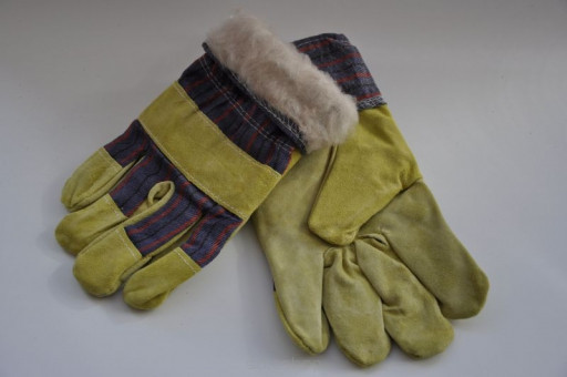 Утеплені робочі рукавиці "Reis" замшеві зі яловичої шкіри з суцільною долонею, розмір 11 Киев - изображение 1